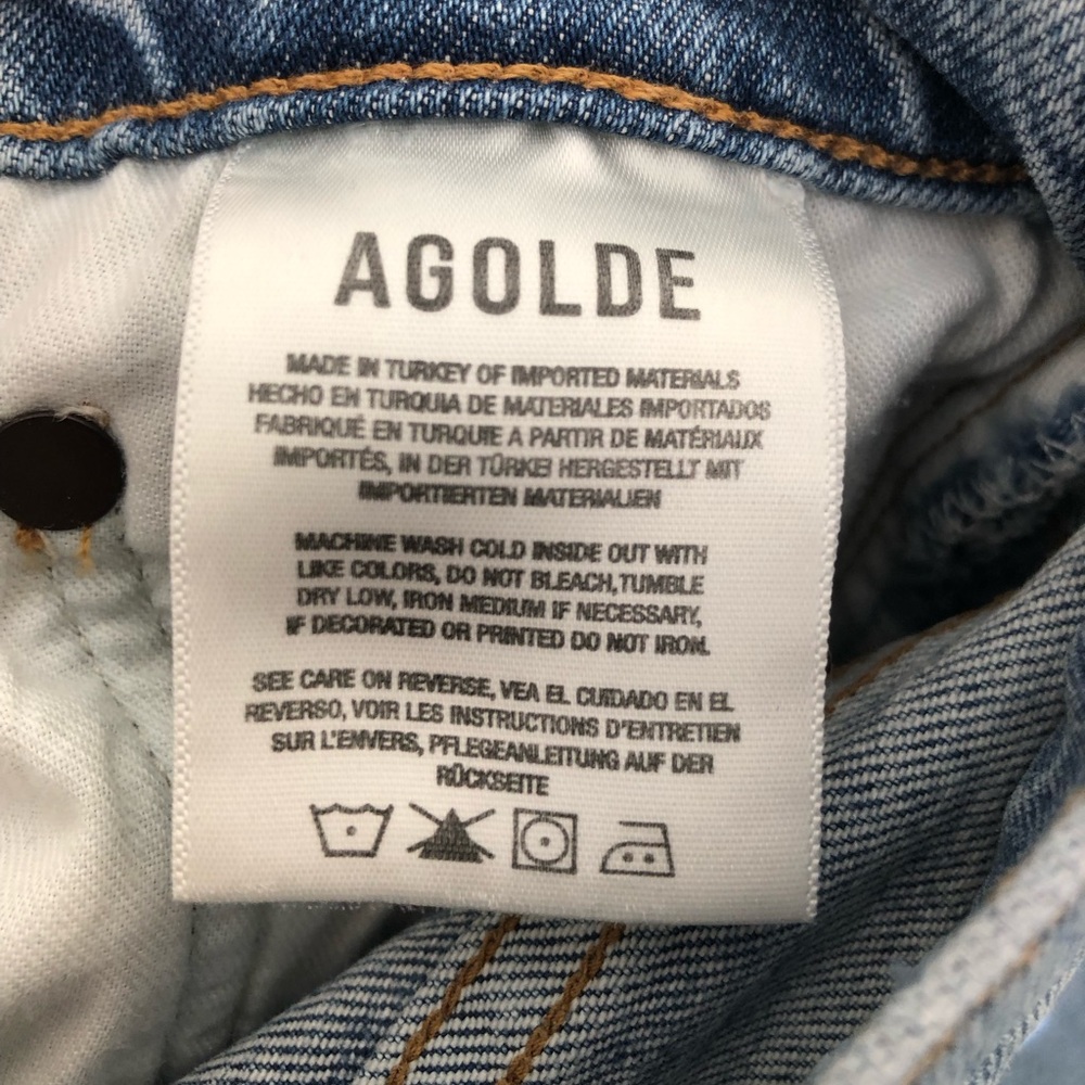 AGOLDE Riley Distressed High-Rise Jeans - Picture 10 of 11